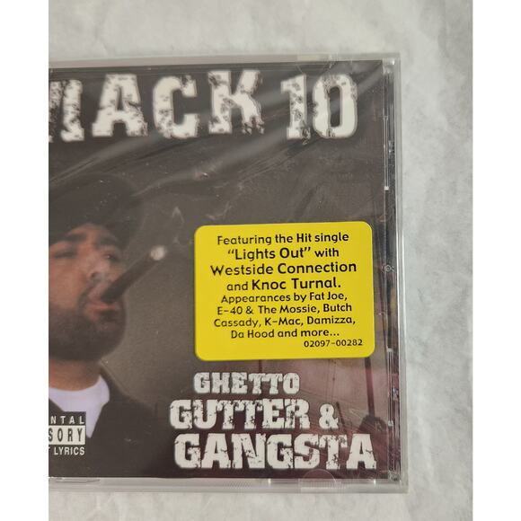 Mack 10 Ghetto, Gutter & Gangsta CD With Hype Sticker 2003 Brand New Sealed - Picture 6 of 6